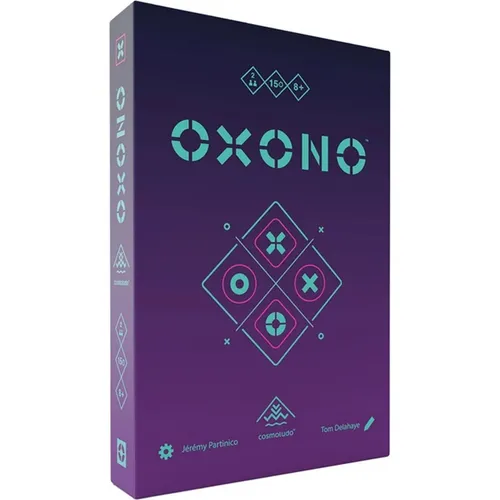 Cosmoludo 3143105 Oxono Brettspiel - Gesellschaftsspiel für 2 Personen ab 8 Jahren, außergewöhnliches Design und hochwertige Holzsteine für strategischen Spielspaß!