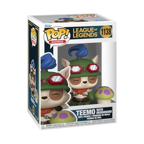 Funko POP! & Buddy: League of Legends- Teemo with Shroom - Sammelbare Vinylfigur - Geschenkidee - Offizielles Merchandise - Spielzeug für Kinder & Erwachsene - Modellfigur für Sammler