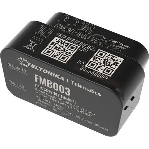 Teltonika FMB003 GPS-Tracker - GPS-Module mit Quad-Band GSM und hoher Empfangsleistung, ideal für präzise Standortverfolgung und Sicherheit.