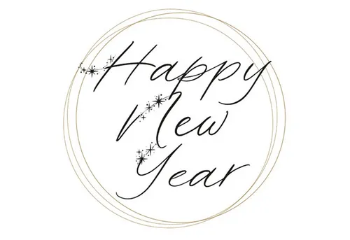 ti-flair Papierserviette, Servietten Papier 33x33cm 3-lagig mit Happy New Year Motiv 20 Stück