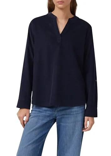 s.Oliver Feincord-Bluse mit Turn-up und Raffung von s.Oliver