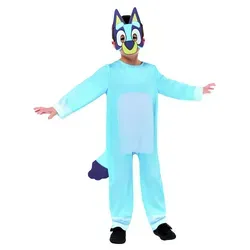 Bluey Kinderkostüm (3-teilig) – Spielspaß im Look des kleinen Hundestars - Holzspielzeug – 3-teiliges Kostümset für authentisches Bluey-Feeling, ideal für Partys und Rollenspiele, sorgt für Abenteuerlust und kreative Spielzeiten!