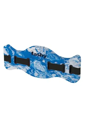 Fashy Unisex Aqua Gürtel XL - Blau/Orange - Schwimmgürtel für Erwachsene, robust und ergonomisch, ideal für ein Körpergewicht von 100-125 kg, inklusive Sicherheitsgurt für maximale Sicherheit.
