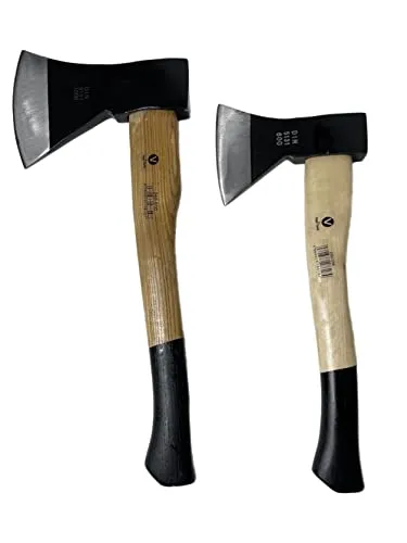 Beil Gartenaxt Spaltaxt Holzaxt Spaltbeil Holzstiel Holz 2 TLG Set Axt 600 1000g