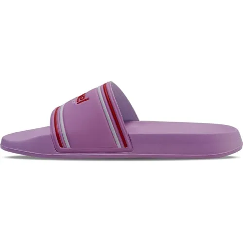 hummel Unisex Pool RT Slide Sandal, Violet, 42 EU - Wanderschuhe mit weicher, stoßdämpfender EVA-Sohle und geformtem Fußbett für ultimativen Komfort. Ideal für entspannte Tage am Pool oder Strand.