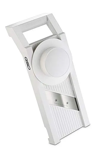 G S D Haushaltsgeräte 30 000 Universal-Gemüsehobel mit 3 Einsätzen, White