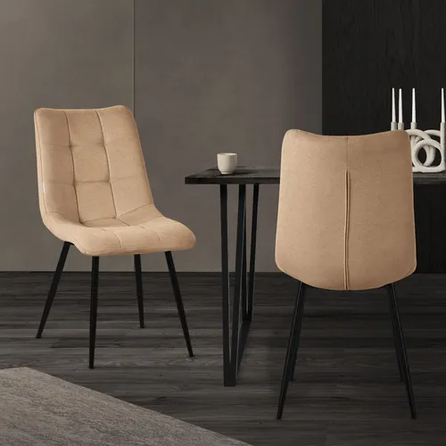 ML-DESIGN Esszimmerstühle 2er Set mit Rückenlehne - Moderne Stühle für Esszimmer und Küche, ergonomisch gepolstert für hohen Sitzkomfort und bis 120 kg belastbar. Ideal für stilvolle und gemütliche Abende.