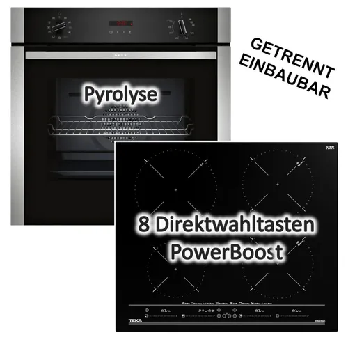 Herdset Neff Einbau-Backofen mit Teka Induktionskochfeld - 60 cm, autark