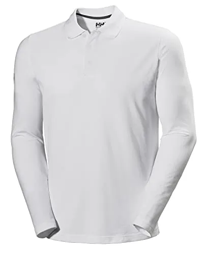 Helly Hansen Herren Crewline Polohemd, Weiß, XL EU - Polo Shirt für Herren mit schnelltrocknender Technologie und UV-Schutz (UPF 50+), ideal für aktive Tage auf dem Wasser oder an Land.