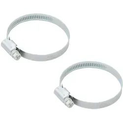 Puteus - 2x Schlauchschelle 40-60mm 1 1/2' Zoll Schlauchklemme Verzinkt