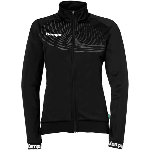 Kempa Trainingsjacke Wave 26 - Sportjacken für Damen, aus 100% recyceltem Polyester, mit tailliertem Schnitt und zwei praktischen Reißverschlusstaschen für optimalen Tragekomfort.