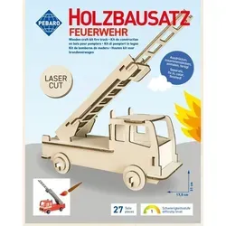 PEBARO 851/2L - Holzbausatz Feuerwehrauto, Laser cut Bastelset
