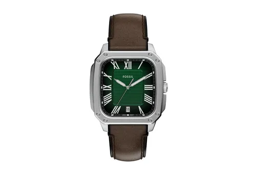 Fossil Quarzuhr CROSBY FS6150, Armbanduhr, Herrenuhr, Lederarmband, analog, Tag