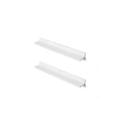 Wandboard 2er-Set in Weiß, 60 cm Breite von SONGMICS