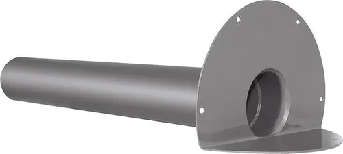 Fleck Flachdachwinkelablauf DN 50 mit Bitumen-Flansch - Hochwertiger Flachdachwinkelablauf aus robustem Hart-PVC, ideal für langlebige Anwendungen. Ausgestattet mit einem Bitumen-Flansch für eine optimale Abdichtung und einfache Installation, perfekt für den professionellen Einsatz.