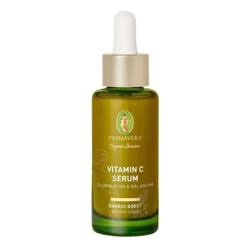 Primavera Vitamin C Serum Illuminating & Balancing - Sonstige Gesichtspflegeartikel mit innovativer Formel für Elastizität und Leuchtkraft, reduziert gezielt Pigmentflecken und sorgt für ein strahlendes Hautbild.