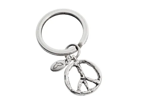 Paletti Schlüsselanhänger Schlüsselanhänger Friedenszeichen und Friedenssymbole PEACE (1-tlg)