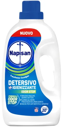 Napisan Odorstop Flüssigwaschmittel für Waschmaschine, 1 Packung mit 1,15 l mit 23 Waschmitteln