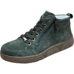 ara Damen ROM Sneaker, Forest, 38 EU - Damen-Sneaker mit Wechselfussbett für optimalen Komfort und High Soft Bamboo für ein angenehmes Tragegefühl.