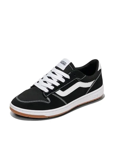 Vans Herren Ryland Ls Sneaker - Suede/Canvas Black/White, 44 EU - Herren-Sneaker aus hochwertigem Wildleder und Canvas, ideal für lässige Outfits und hohen Tragekomfort.