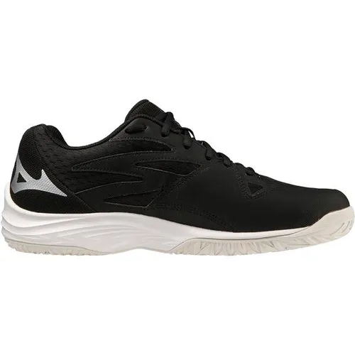 Mizuno Volleyball THUNDER BLADE Z(U) BLACK/SILVER - Volleyballschuh mit leichtem Sohlenaufbau für Stabilität und Komfort, ideal für Einsteiger und sportliche Karrieren. Die nicht abfärbende Außensohle sorgt für optimalen Grip.