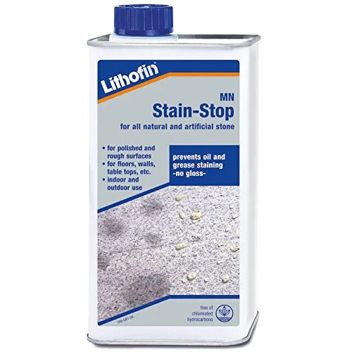 Lithofin MN Fleckstop für Naturstein, Granit, Marmor - Flüssigreiniger für Steinbeläge, schützt effektiv vor Flecken und verlängert die Lebensdauer Ihrer Oberflächen. Ideal für bis zu 15 m² pro Liter.
