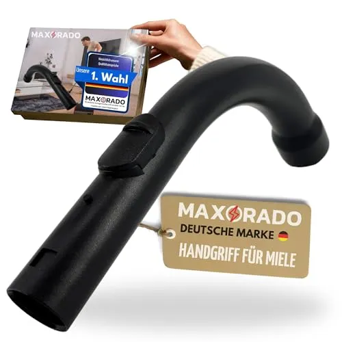 Maxorado Staubsauger Handgriff passend für Miele C1 C2 C3 S8340 S8430 S8630 S8 S8000 S370i S378i S500i S558i S600i S658i S700i S758i S800i S858i S5000 Hand Griff Ersatzteil Schlauchgriff Ersatz Rohr