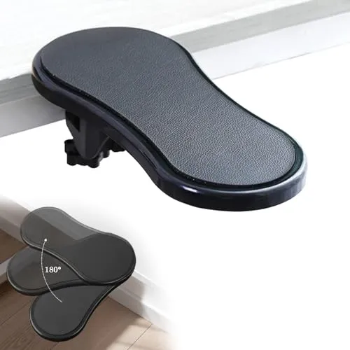 Armlehnen Polster,Verstellbare Computer-Armstütze,Schreibtisch Extende Ergonomisch Handgelenkauflage für Schreibtisch Computer Arm Unterstützung, 180° Einstellbar, Entspanne die Schultermuskula