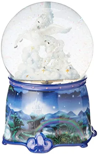 Spieluhrenwelt 25175 Glitzerkugel Einhorn - Schneekugel mit bezauberndem Einhorn-Motiv, dreht zur Melodie