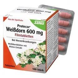 Protecor Weißdorn 600mg - Arzneimittel zur Verbesserung der Herzleistung, ideal bei nachlassender Herzfunktion, unterstützt die Herzgesundheit mit hochwertigem Weißdornextrakt.