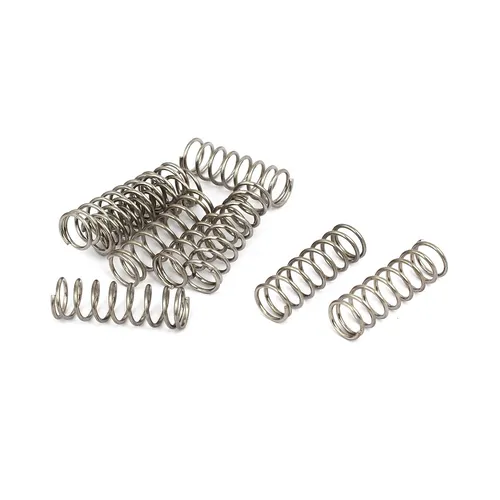 10x 304 Edelstahl Druckfedern Silberton 1mmx10mmx30mm