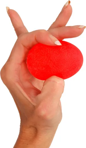 Squeeze Egg Handtrainer Fingertrainer Unterarmtrainer Antistressball weich ROT