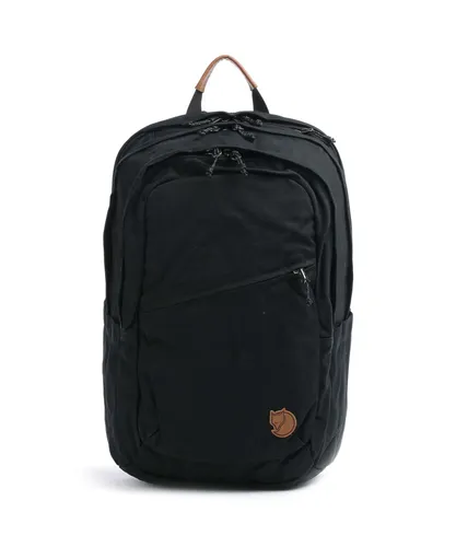 Fjällräven Räven 28 Rucksack Black - Daypack mit vielseitigen Verstaumöglichkeiten, gepolstertem Laptopfach und Organizer-Taschen – ideal für Alltag und Outdoor-Aktivitäten.