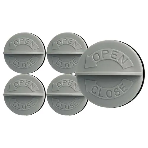 vhbw 5X Patronenfilter Verschlussschraube kompatibel mit Kärcher WD 2500 M, WD 3.200, WD 3.300 M, WD 3.370 M, WD 3 Staubsauger Grau Weiß