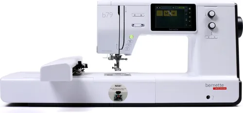 Bernette b79 - Näh- und Stickmaschine mit Stickmodul - Vielseitige Näh- und Stickmaschine für kreative Projekte. Über 200 integrierte Stickmotive, intuitiver 5-Zoll-Touchscreen und umfangreiches Zubehör für optimale Ergebnisse.