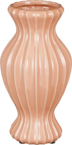 Mica Vase Pippa rosa aus Keramik 25 cm in orange von Mica Decorations