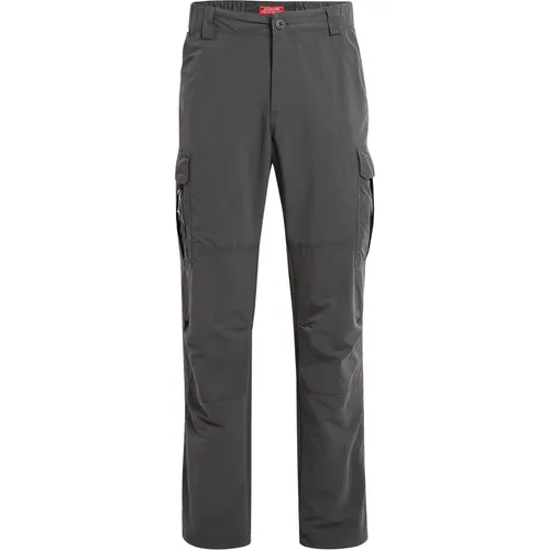 Craghoppers Nosilife Pro Convertible Trouser III - Schwarz - Wanderhose für Herren mit NosiLife-Technologie zur Insektenabwehr und Geruchshemmung. Verwandelt sich schnell in Shorts, ideal für wechselnde Wetterbedingungen und bietet UPF 50+ Sonnenschutz.