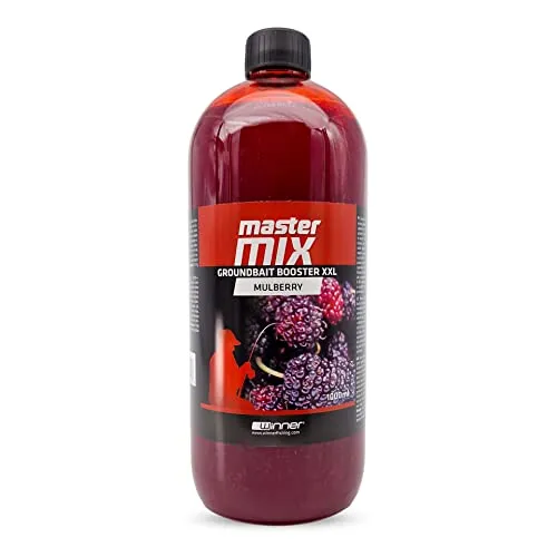 Tandem Baits Karpfen Futter Angelfutter Attraktor Master Mix Groundbait Booster XXL 1000 ml Maulbeere Plus