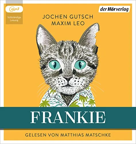 Frankie – Ein Kater erklärt uns die Welt - Eine ungekürzte Lesung mit Matthias Matschke über die skurrile Freundschaft zwischen Richard Gold und einem Kater, die das Leben auf den Kopf stellt. 4h 17min Hörvergnügen auf 1 MP3-CD.