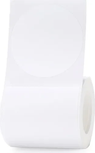 NIIMBOT Etiketten 49 mm Weiß - 150 Stück Rolle, ideal für vielseitige Beschriftungen und Organisation