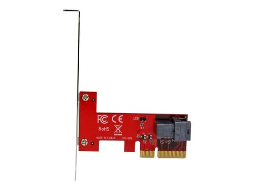 StarTech.com X4 PCI Express to SFF-8643 Adapter - Festplatten Zubehör, ideal für die Anbindung von PCIe NVMe U.2 SSDs mit hoher Geschwindigkeit und einfacher Installation im PC.