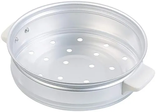 Rosenstein & Söhne Zubehör zu Reiskocher Mini: Dampfgar-Einsatz aus Aluminium für Reiskocher RK-1000 (Ricecooker, Dampfgarer)