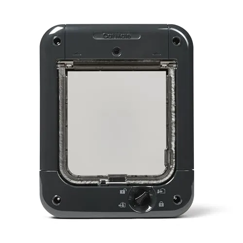 Cat Mate Mikrochip-gesteuerte Katzenklappe (360) - Zugang für bis zu 30 Haustiere - Elektronische Katzenklappen für kleine bis mittelgroße Katzen und kleine Hunde, wetterfest mit geräuscharmem Betrieb und einfacher Montage an verschiedenen Oberflächen.