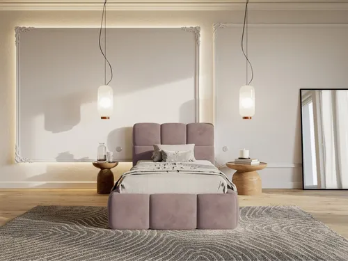 Selsey Kinderbett CLOUDY mit Bettkasten, 90 x 200 cm, wasserabweisend - Luxuriöses Kinderbett CLOUDY mit praktischem Bettkasten. Der edle Samtbezug sorgt für eine stilvolle Atmosphäre und ist leicht zu reinigen. Optimaler Schlafkomfort dank stabiler Konstruktion und durchdachtem Stauraum für Spielzeug.