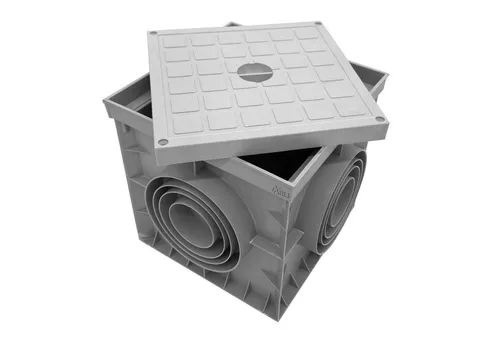 ARLI Erdschacht Revisionsschacht 400 x 400 x 400 mm mit Deckel - Robuster Revisionsschacht für effiziente Anschlusskontrolle. Ideal für gehärtete Oberflächen, mit einfacher Montage und langlebiger Abdeckung. Perfekt für Ihre Kontroll- und Messungsbedürfnisse.