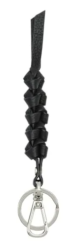 Liebeskind Berlin Short Keyring - Klein und stilvoll - Umhängetaschen: Praktischer Schlüsselanhänger in Schwarz, perfekt für einen eleganten Look und einfache Handhabung.