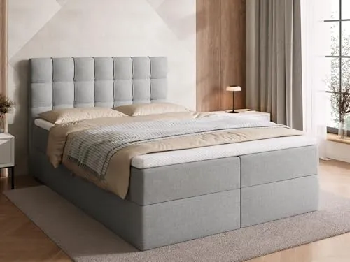 BROMARKT Boxspringbett mit Bettkasten 140x200 von BroMARKT