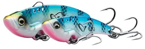 Savage Gear Vib Blade - Langes Wurfblatt mit Vibrations- und Blinkfunktion, ideal für Barsch, Hecht und Zander im Süß- und Salzwasser, Ultra-scharfe Dreifachhaken perlweiß 4,5 cm