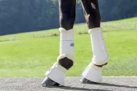 USG Hufglocke mit Neopren-Innenseite und synthetischem Lammfell weiß L