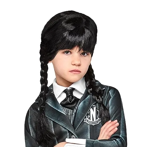 Wednesday Addams Kinder-perücke Halloween